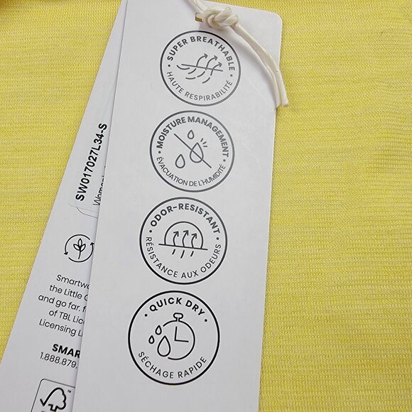 Smartwool Go Far Feel Good Active Muscle Tank Womens Size Small Canary Yellow - Picture 5 of 13